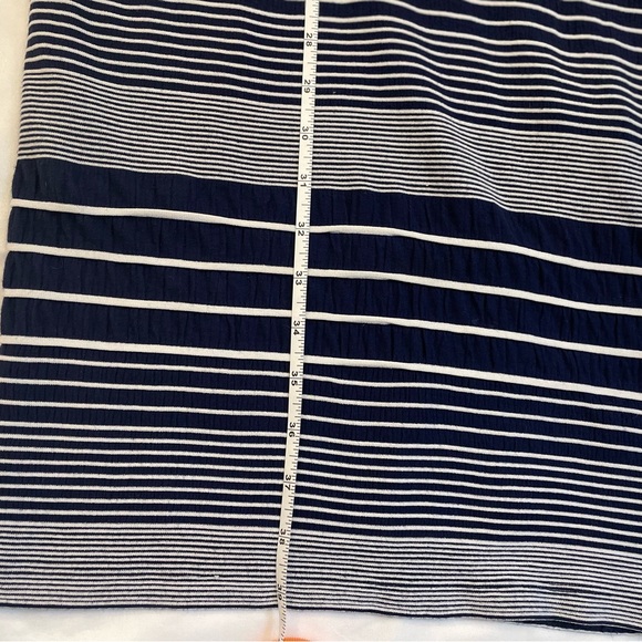 Maeve Navy and White Striped Maxi Dress - Picture 5 of 7